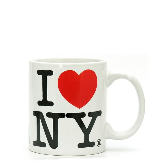 White I Love NY Mini Espresso Mug