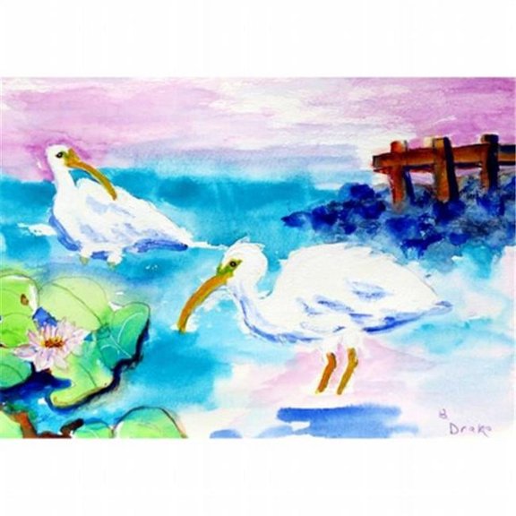 White Ibis Door Mat, Small