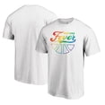 thumbnail image 1 of White Indiana Fever Team Pride Wordmark T-Shirt, 1 of 5