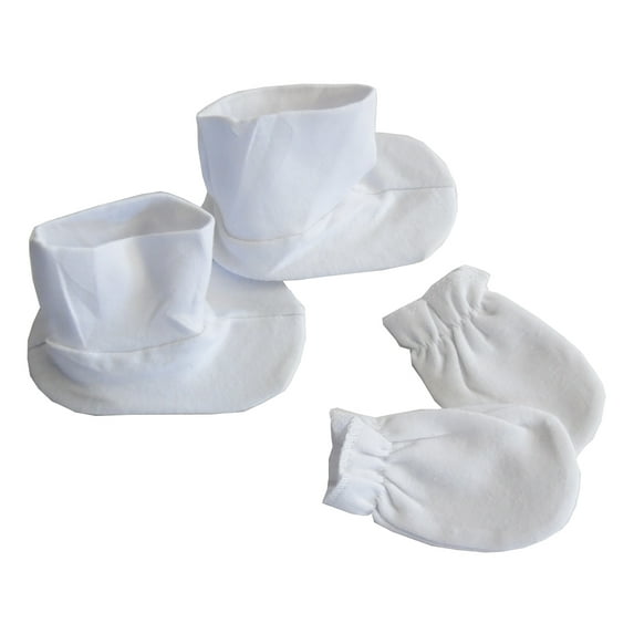 White Infant Booties