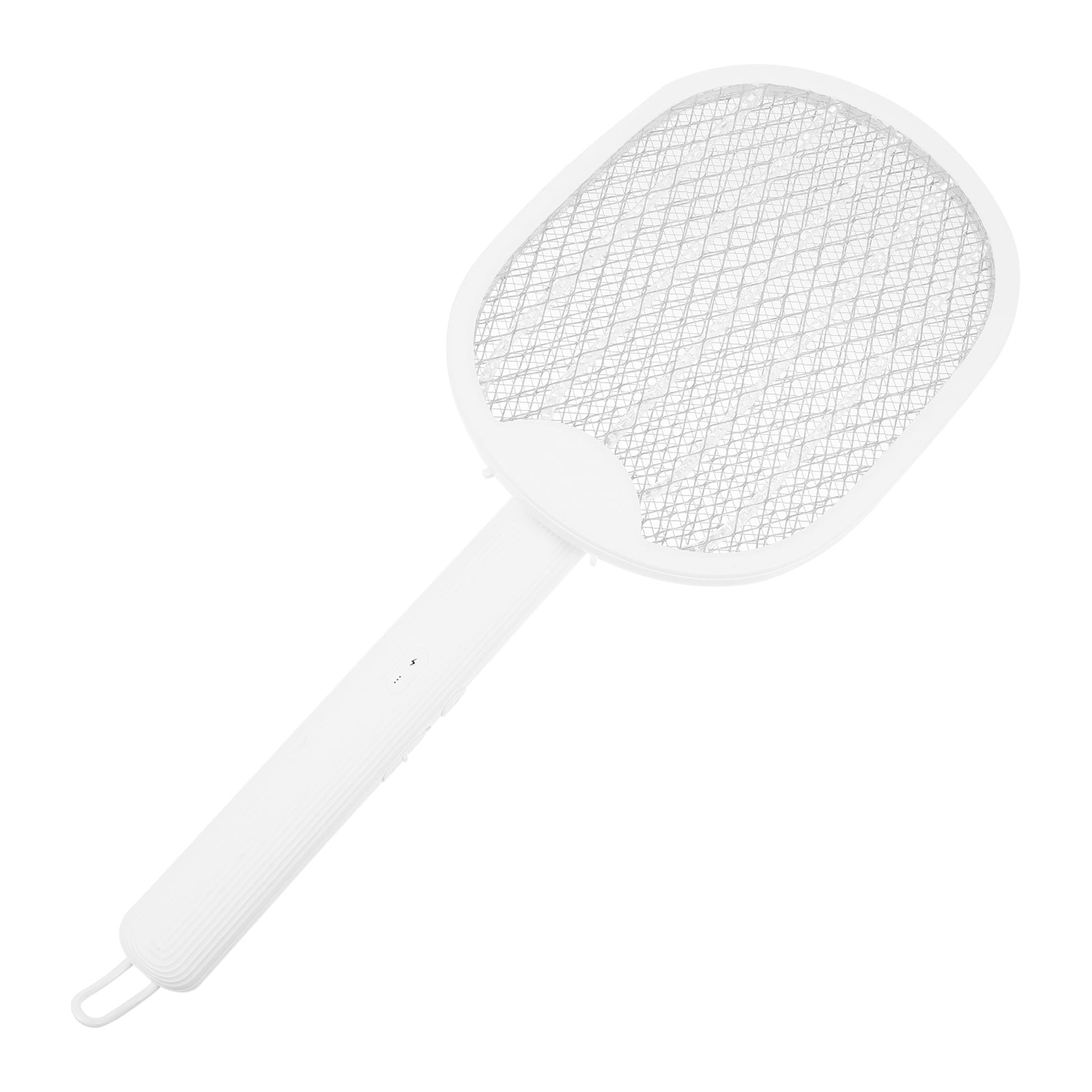White Inner Aluminum Mesh Mosquito Killer Racket Swatter Electric ...