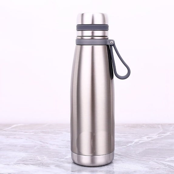 White Sleek Design Stainless Steel Thermos With Ergonomic Handle For Easy Carrying And Drinking