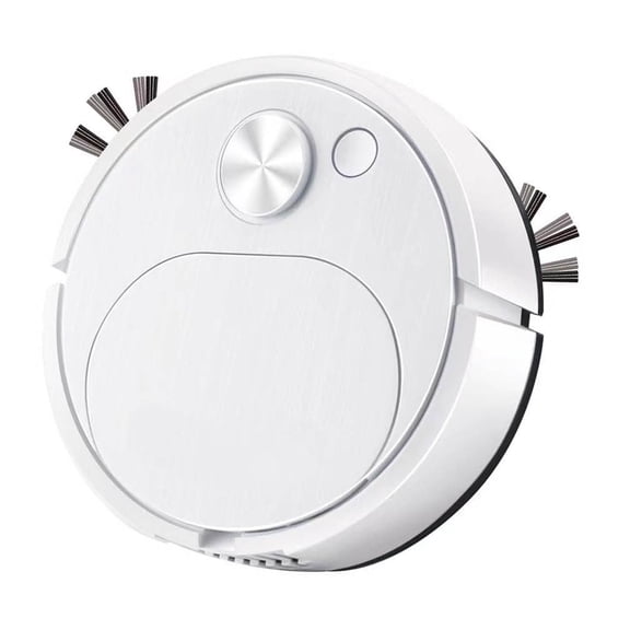 White Intelligent Sweeping Robot Vacuum Cleaner Three-In-One For Home Mop Suction With Obstacle Avoidance Small Size
