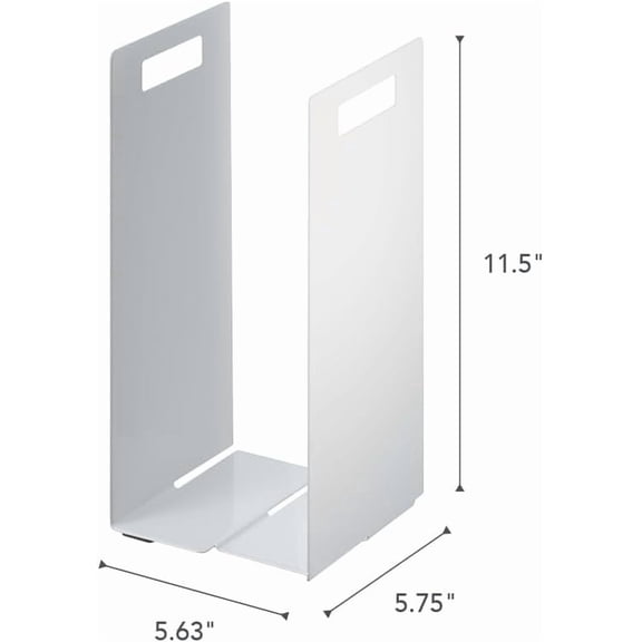 White Interlocking Towel Organizer Set of 2 for Small Space Living