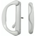 thumbnail image 1 of White Involute Sliding Patio Door Pull Handle Set Handle Replacement for Patio Glass Door Repair Set Fits 4-15/16" Hole Spacing and 1.08" to 2.14" Thick Doors- For Milgard, ESW, General Impact Doors, 1 of 9