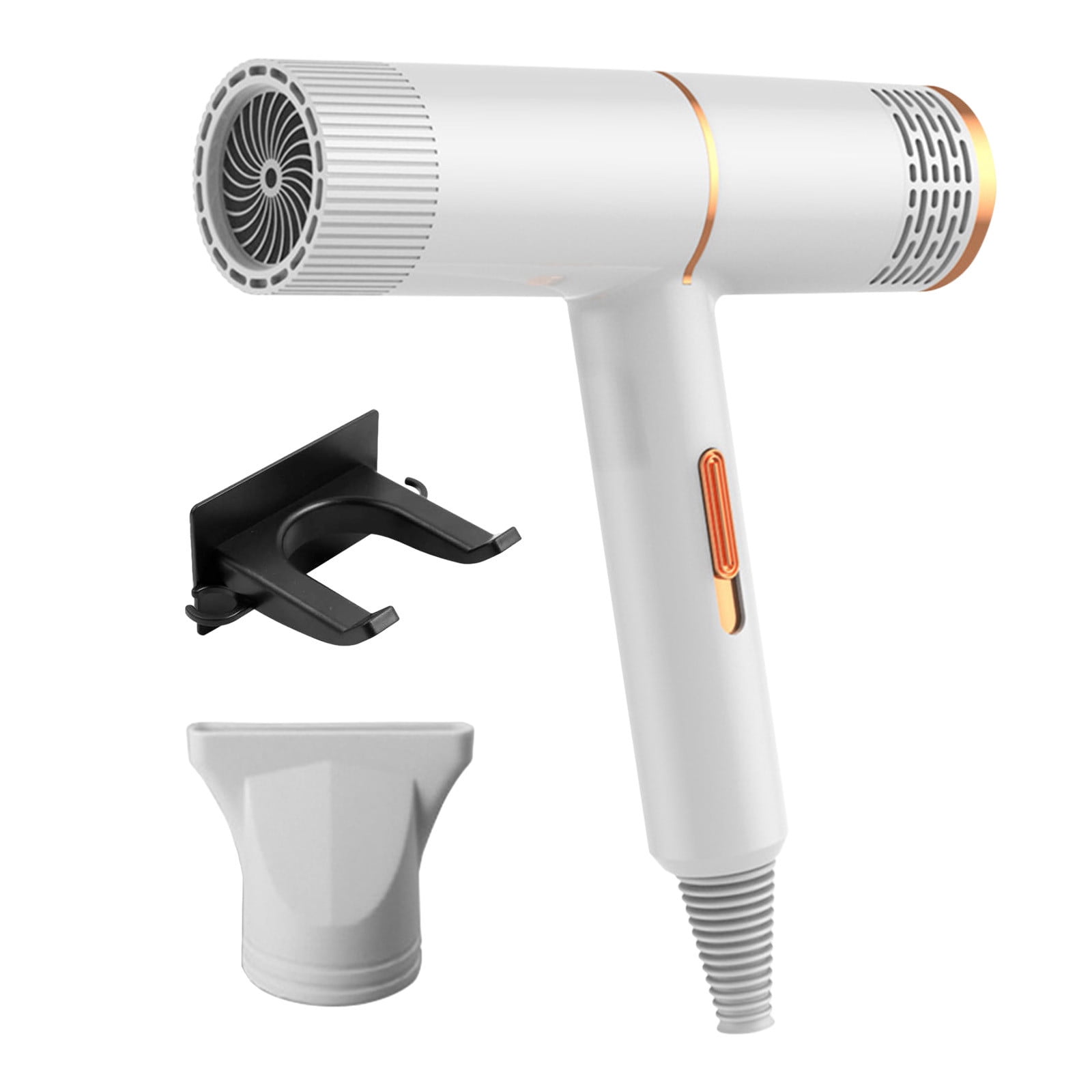 White Ionic Hair Dryer 1875W High Power Blow Dryer With Concentrator ...
