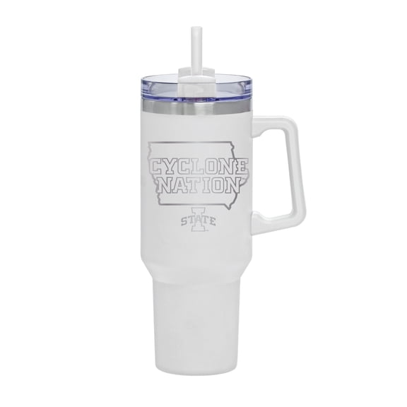 White Iowa State Cyclones 40oz. Rocky My State Tumbler