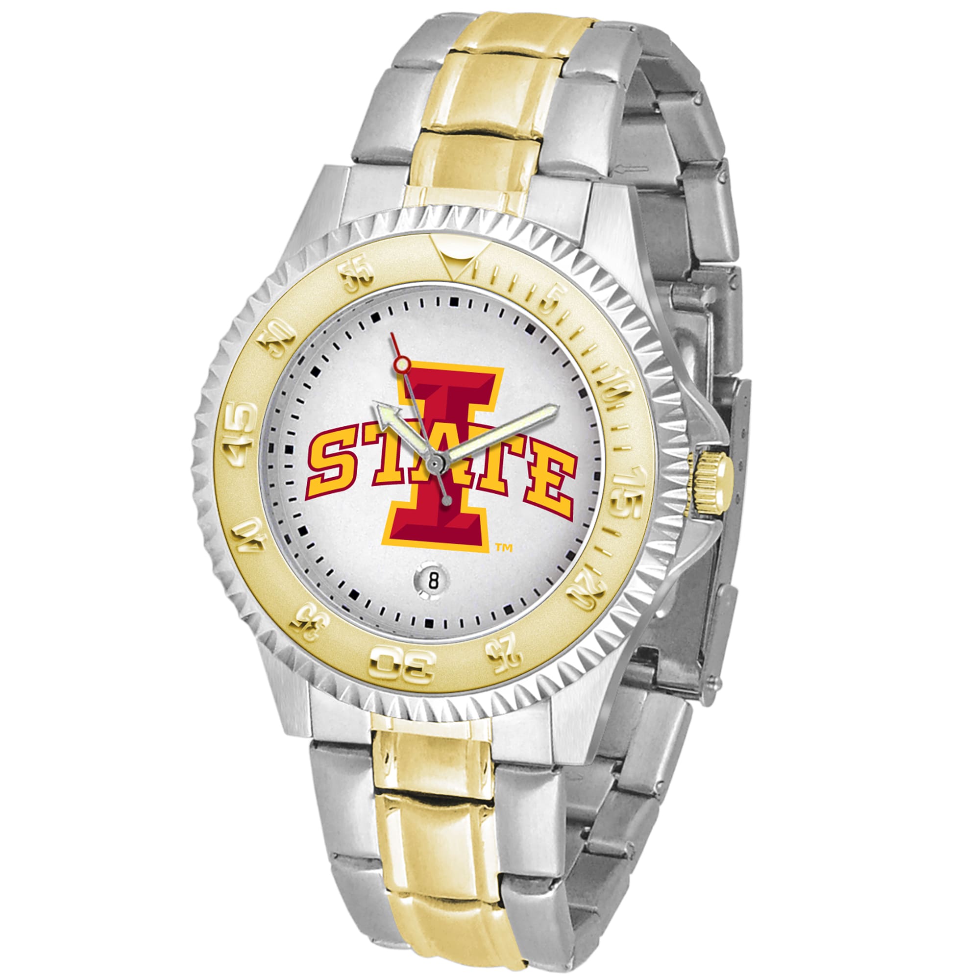 White Iowa State Cyclones Competitor Two-Tone Watch - image 1 of 2