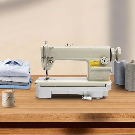White Iron K.D table & Servo Motor DIY Fuel Powered DDL-6150-H Industrial Straight Stitch Sewing Machine