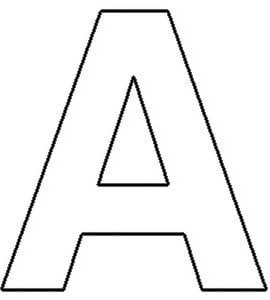 White IronOn Letters 1" Block