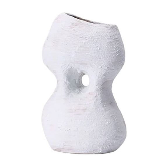 White Irregular Ceramic Vase Arrangement Living Room Decoration Furniture Desktop Flower Arrangement