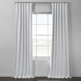 thumbnail image 1 of Half Price Drapes White Italian Faux Linen Hotel Blackout Curtains for Bedroom (1 Panel), 50W X 108L, 1 of 6