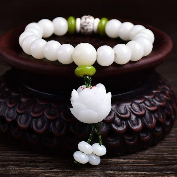 White Jade Bodhi Bracelet For Men And Women