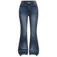 thumbnail image 1 of White Jeans Low Rise Girls Heart Print Baggy Jeans Cute Elastic Waist Straight Leg Denim Pants with Pockets, 1 of 4