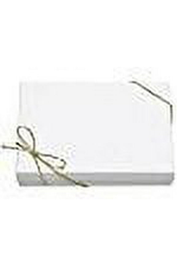 White Jewelry Gift Boxes 4 Pack with Gold Stretches Pre-tied Bracelet Gift Bo