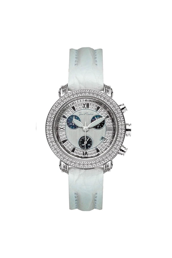 White Joe Rodeo Unisex-adult Diamond Watch Genuine Diamonds 0.6 ctw, 36 mm size case, Model: Passion, Style: JPA8