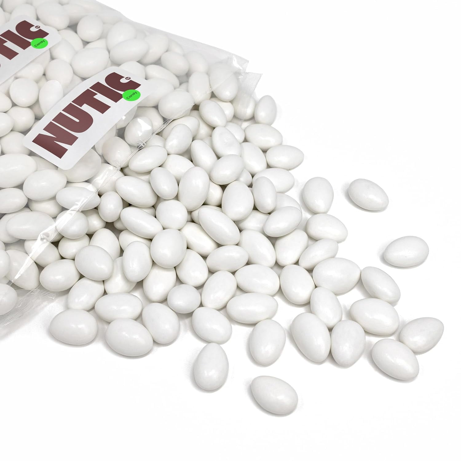 White Jordan Almonds Candy Bulk 5LB Candy Covered Almond Wedding