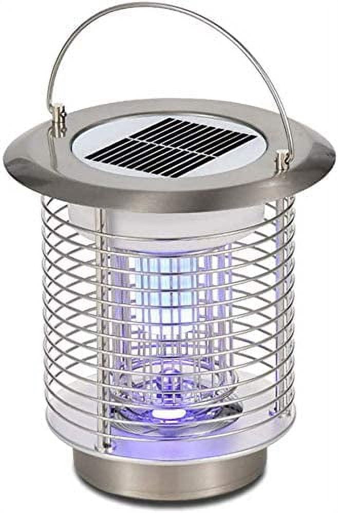 White Kaiman Solar Powered Mosquito Killer Lamp for Outdoors - Bug