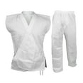 thumbnail image 1 of White Karate Sleeveless Uniform Gi, Martial Arts Kimono Open Karate Taekwondo Set (7), 1 of 3