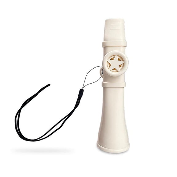 White Kazoo Instrument, Easy to Learn Portable Musical Toy for Kids Adults, Beginner Friendly