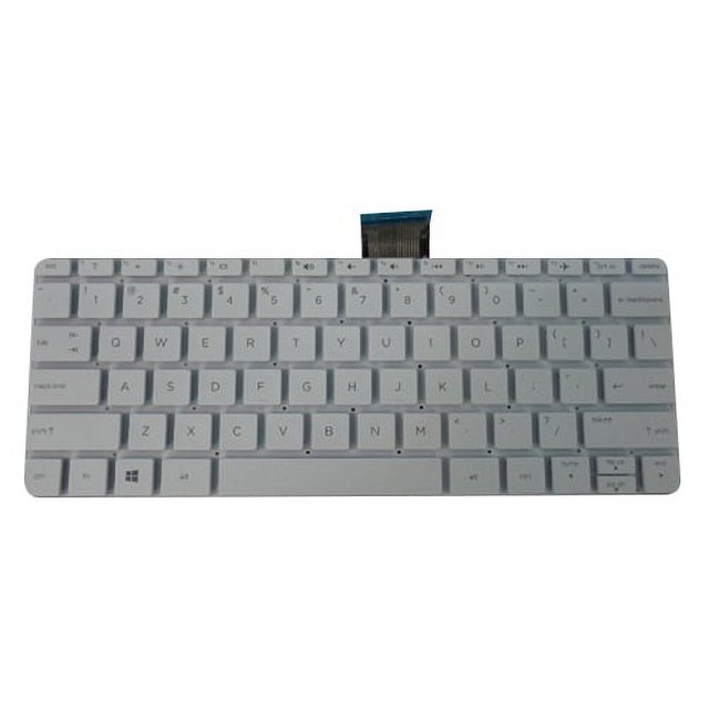 White Keyboard for HP Stream 11D Laptops No Frame