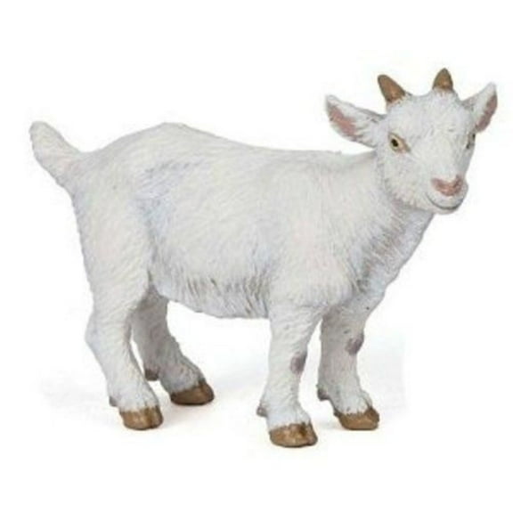 Papo White Kid Goat Hand Painted Figurine - Heirloom Quality Collectible No. 51146