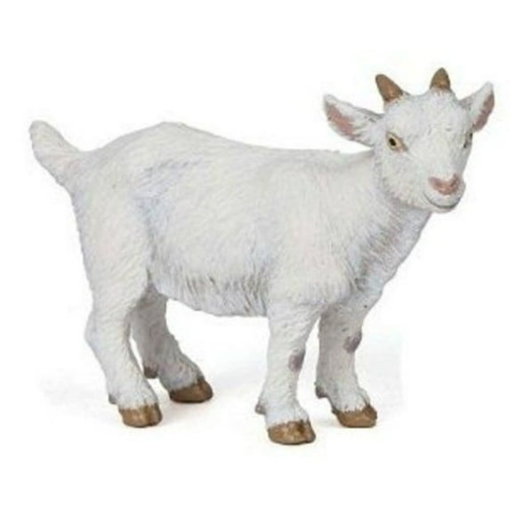 Papo White Kid Goat Hand Painted Figurine - Heirloom Quality Collectible No. 51146