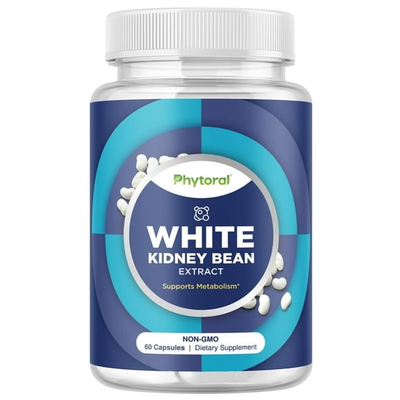 White Kidney Bean Carb Blocker - 1200mg per serving Equivalent White Kidney Bean Extract Carb and Sugar Blocker Appetite Suppressant Slimming Pills - Hunger Suppressant for Women and Natural Energy
