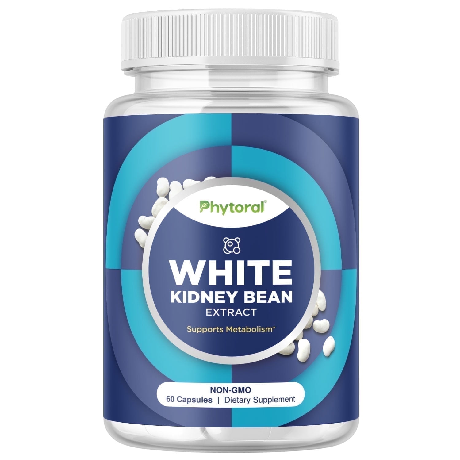 White Kidney Bean Carb Blocker - 1200mg per serving Equivalent White Kidney Bean Extract Carb and Sugar Blocker Appetite Suppressant Slimming Pills - Hunger Suppressant for Women and Natural Energy