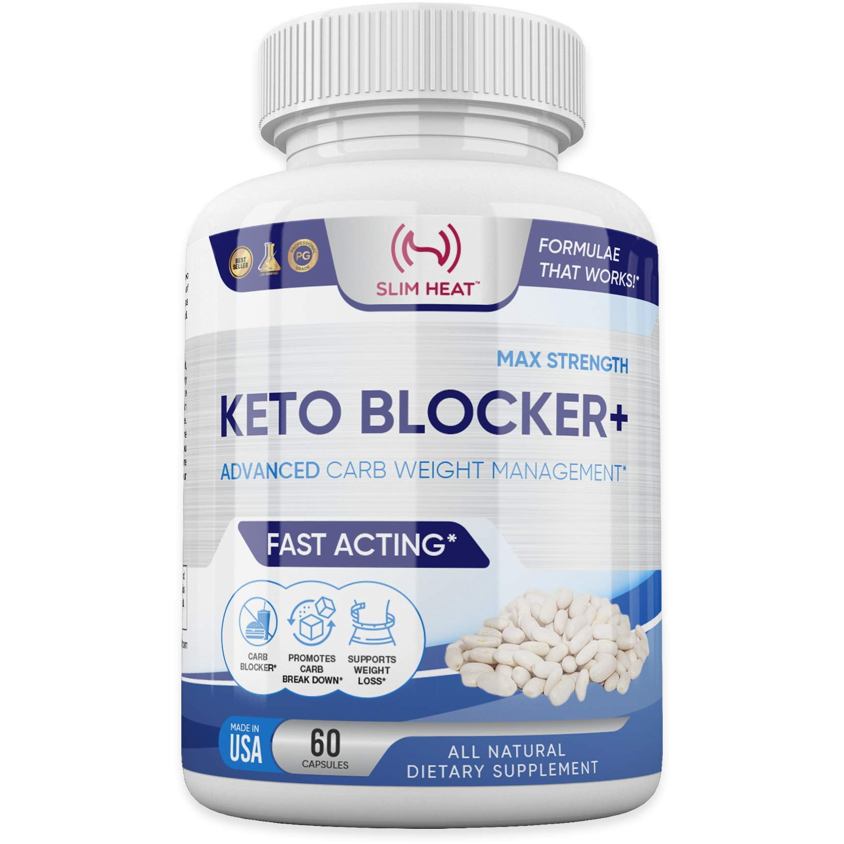 White Kidney Bean Extract – 100% Pure Carb Blocker & Fat Absorber for ...
