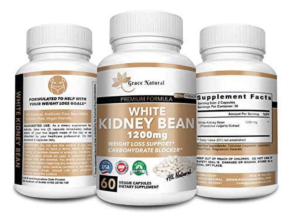 White Kidney Bean carb BlockerExtra Strength, Premium Formula Appetite