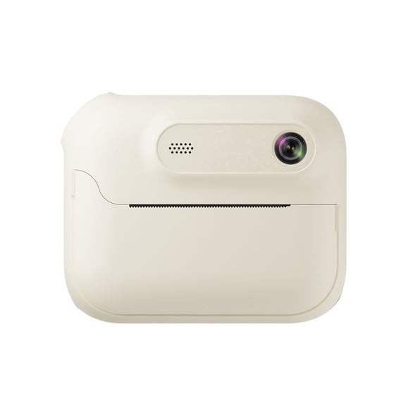 White Kids Instant Print Camera One-Touch Black White Printing 1080P Recording 24Mp Hd Lens Lightweight Portable For Children