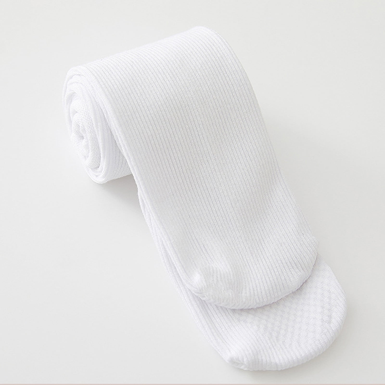 White Kids Sock Kids Child Knitted Soccer Socks Knee High Tube Socks