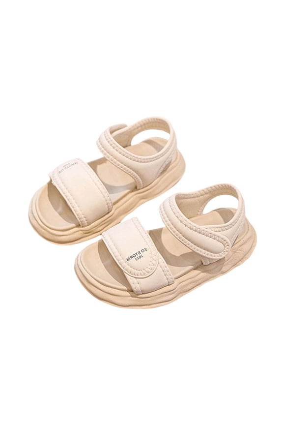 White Kids Summer Sandals For Boys With Easy Wear And Sturdy Build, Perfect For Running And Playing Outdoors