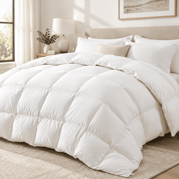 White King 106x90inch All Season Ultra-Soft Down Alternative Duvet Insert for Hotel Style Sleep