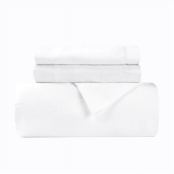 White King Size Cotton Blend Thread Count Washable Duvet Cover Set