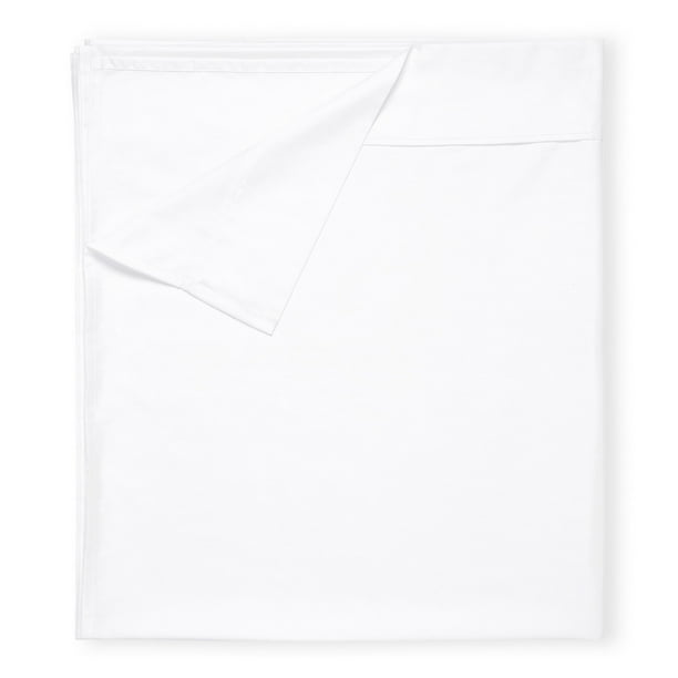 White King Size Flat Sheet Soft & Durable, 100 Cotton, 400 Thread
