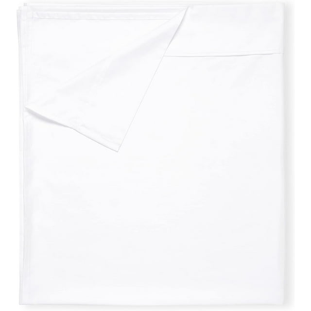 California Design Den King Size Flat Sheet 100 Cotton, 400 Thread Count, Soft, Durable