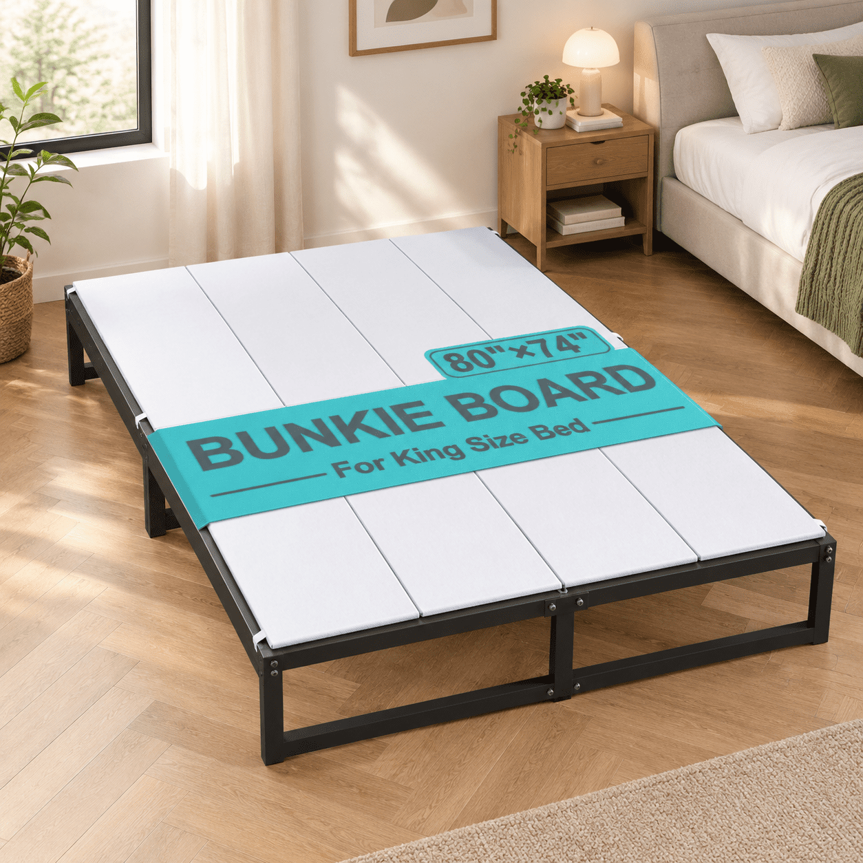 White King Size Under Mattress High-Density Polymer Bunkie Board ...