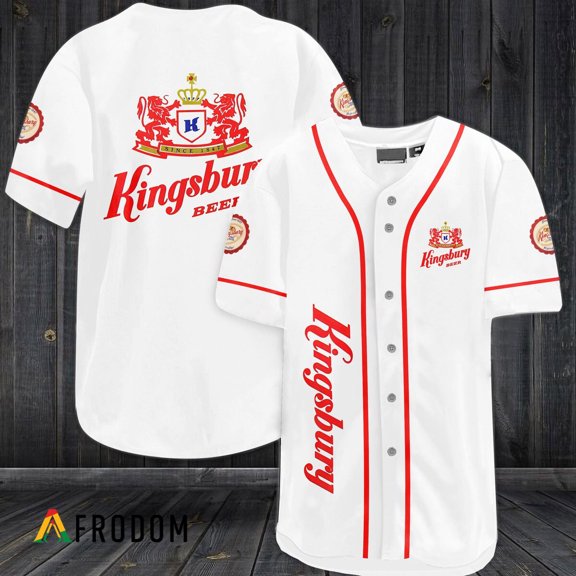 White Kingsbury Beer Baseball Jersey - Hot Sale 2026