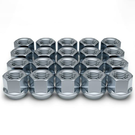 White Knight 9513071S Chrome M12 x 1.50 Open-End Lug Nut, 20 Pack