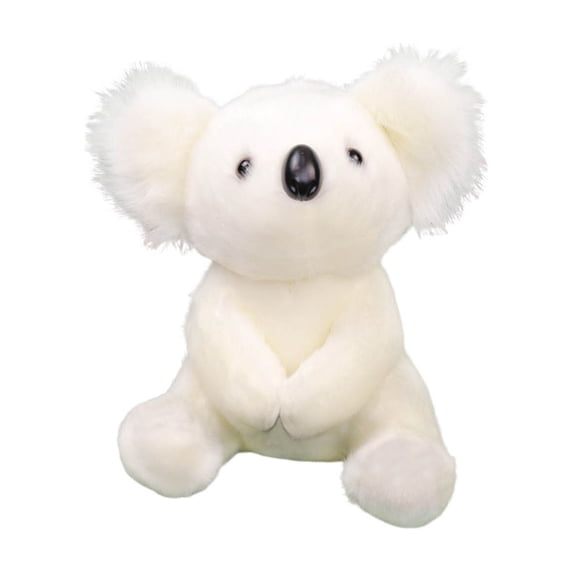 White Koala Bear Plush Toy, Realistic Soft Stuffed Animal Doll, Cute Australian Animal for Bedroom Decor, Cuddly Pal for Couch, Birthday Gift, Christmas Stocking Stuffer Easter Gift, Graduation Gift