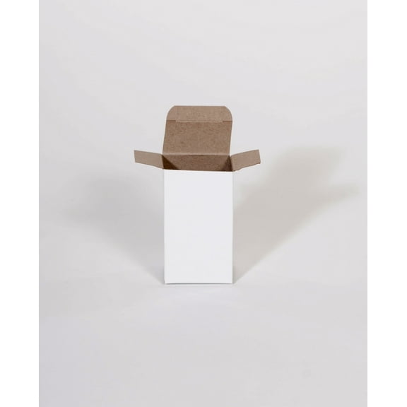 White Kraft Reverse Tuck Folding Carton 4 x 4 x 6" [Pye-Lock Tuck for Positive Locking] 250/cs