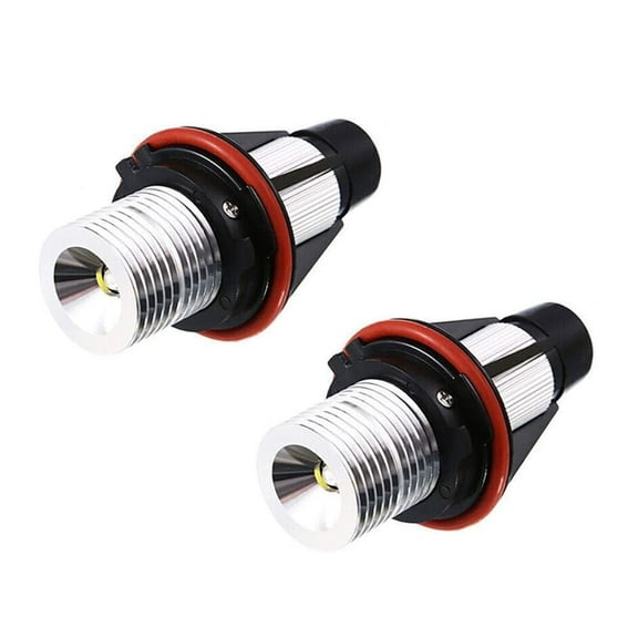 White LED Angel Eye Ring Marker Bulbs For BMW 5 6 7 Series X3 X5 (E39 E53 E60 E63 E64 E65 E66 E83), Not For Headlight Bulbs