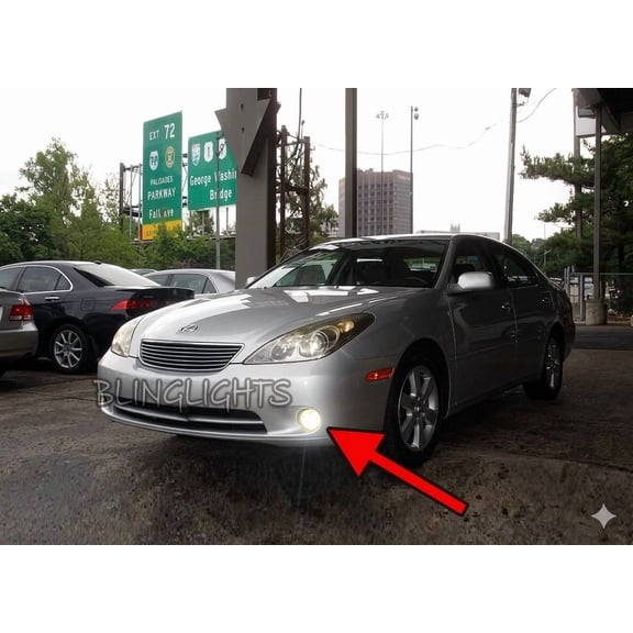White LED Halo Fog Lamps Driving Light Kit for 2005 2006 Lexus ES330 ES 330