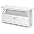 White LED LCD Plasma Smart TV Stand Unit Entertainment Media Console