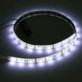 thumbnail image 1 of White LED Light Strip 4ft Foot Flexible Adhesive Tape Back 12V DC Cut-To-Length, 1 of 9