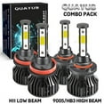 thumbnail image 1 of White LED Low High Beam Headlight Bulbs for 2015-2018 2019 2020 2021 Ford F150, 1 of 12
