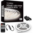 White LED Strip Lights, 16.4ft Dimmable Smart LED Light Strip 6500K