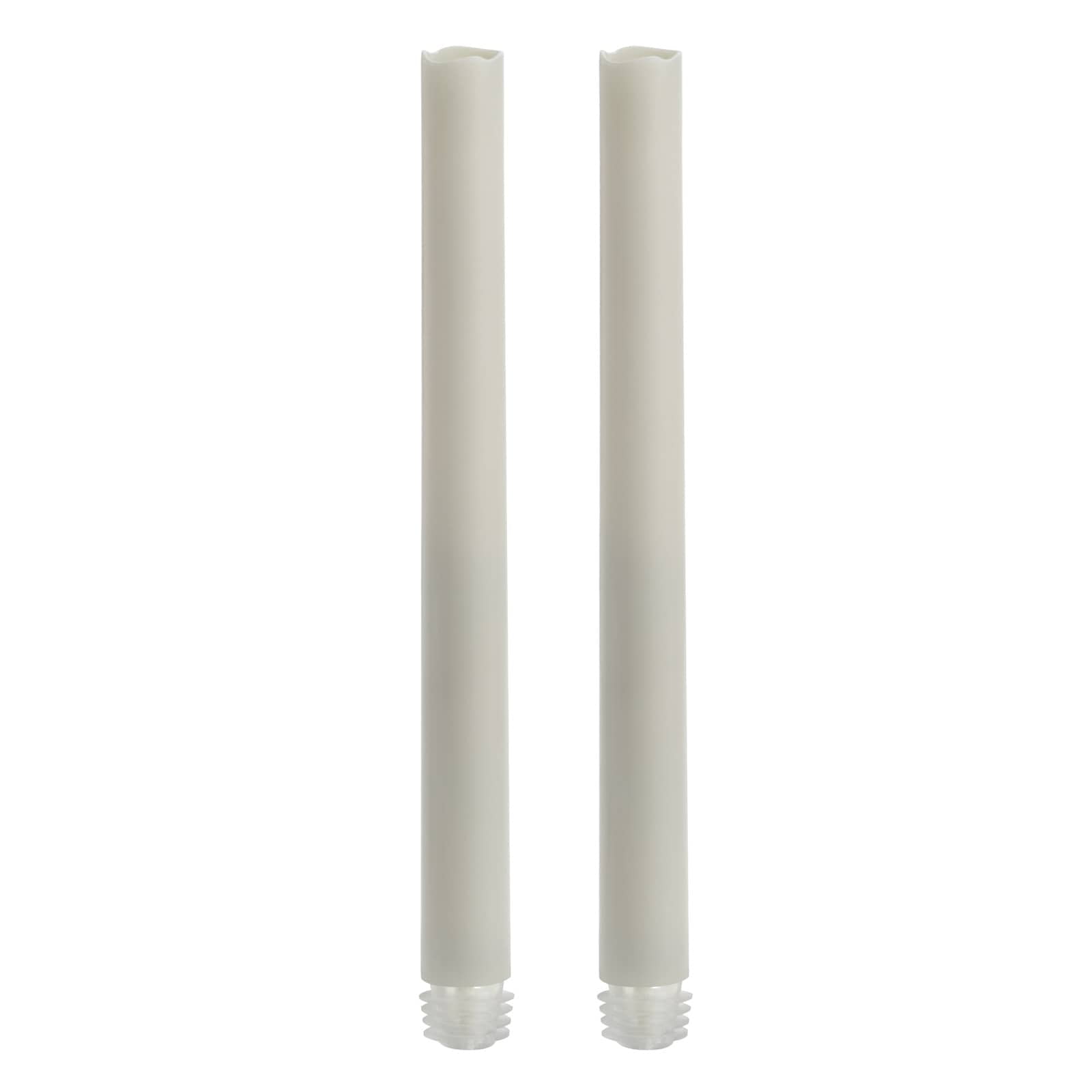 White LED Taper Candles with Timer By Ashland®